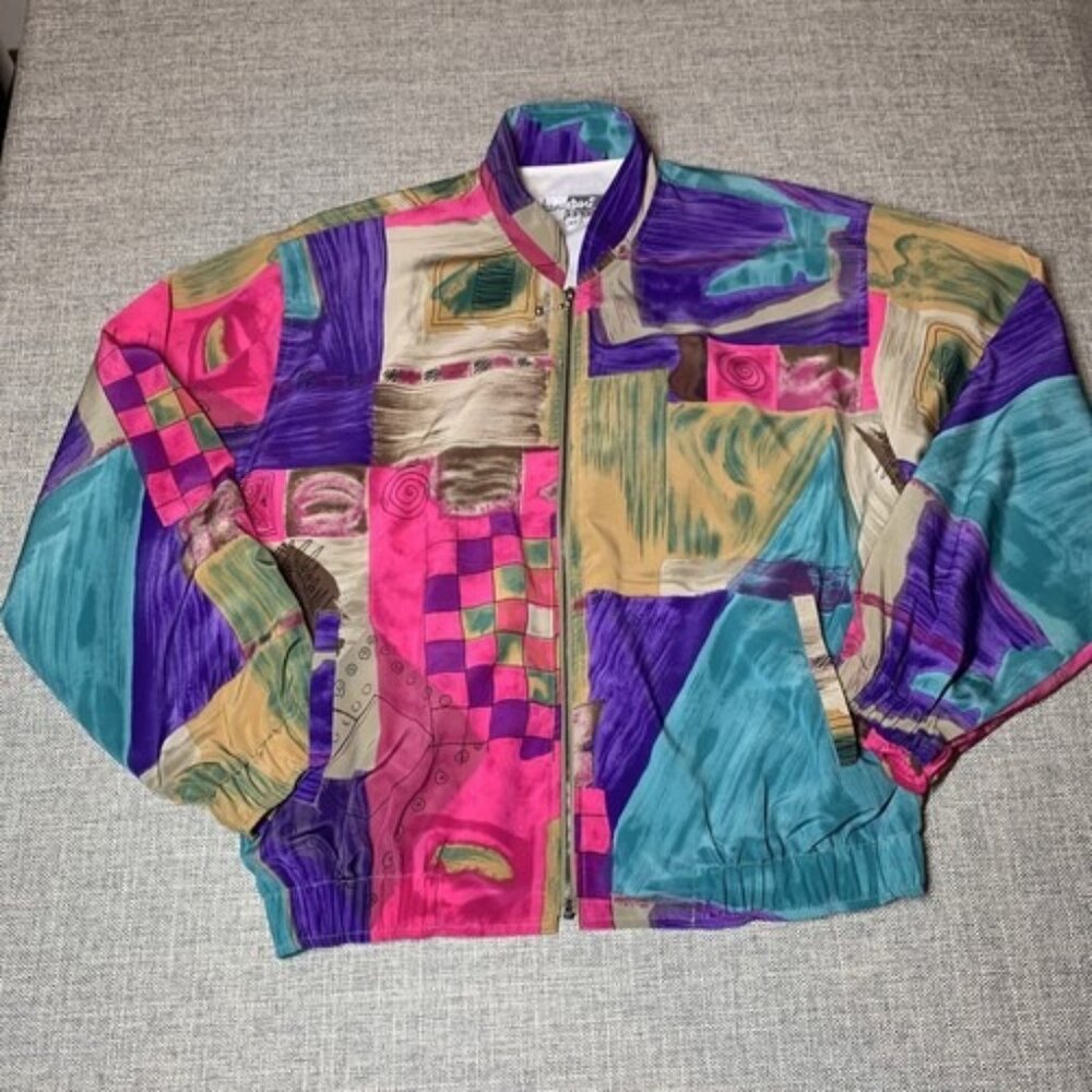 Hana Sport Vintage Windbreaker Multi-color 1980’s Women’s X-Small
